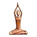 Yoga-Statue aus Holz &ndash; Meditierende Figur f&uuml;r Innendekoration | handgeschnitzte Yoga-Skulptur f&uuml;r Wohnzimmer, Arbeitszimmer, Galerieausstellung, Tischakzent, Zen-Garten, Deko
