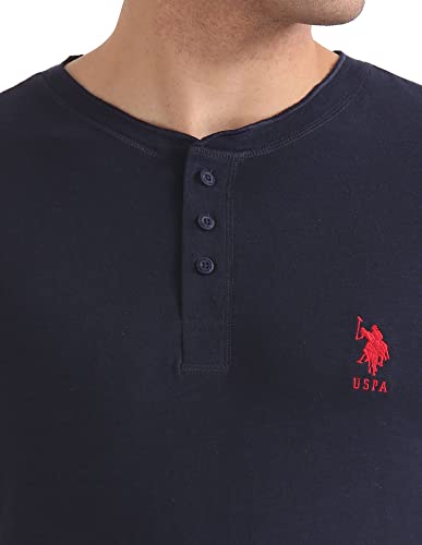 Image of U.S. POLO ASSN. Men's Henley Neck Cotton T-Shirt