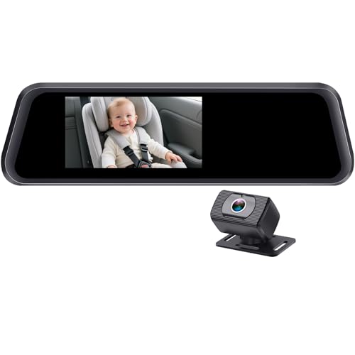 4.3-Inch Baby Car Mirror Camera: 6m Video Cable for Parents