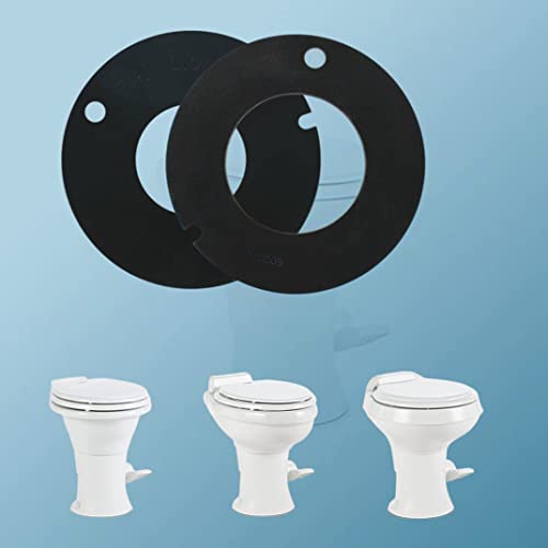 Image of 385311462 and 385316140 RV Toilet Rubber Seal Toilet Flush Ball Seal for Do-Metic Sealand M-ansfield VacuFlush RV Camper Toilet, Compatible with 510 /506+, 510+ /1006, 1008 /EcoVac, 511H(2 Pieces)