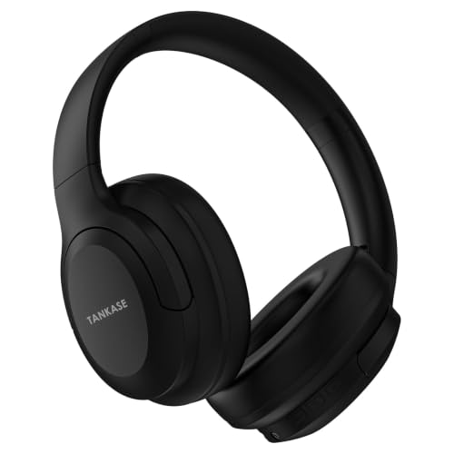 Image of Active Noise Cancelling Headphones, Over-Ear Headphones Dark Black | Wireless Blutooth Headphones with100H Playtime, Built-in Microphone, Lightweight & Foldable, Deep Bass for Work /Gym /Travel