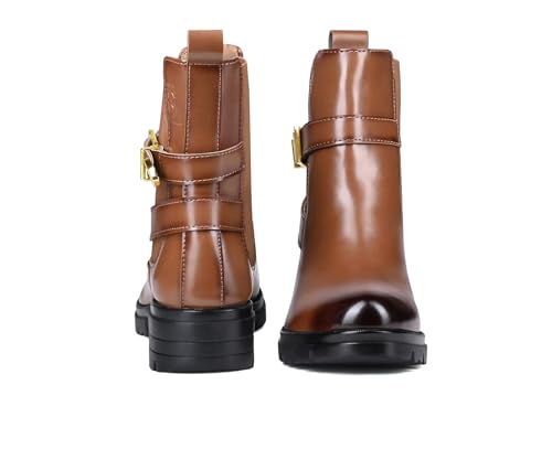 Image of LOUIS STITCH Women's High Ankle Boots| Elegant Buckle Slip-On Boots | Casual Slip-On Long Boots for Women | Casual & Formal Outings | LSLD-CLBT-LBB