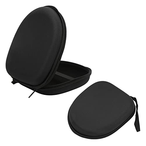 Image of Headphone Case Hard EVA Shell Headset Protective Box Multifunctional Headphone Container Portable Carrying Case Storage Box for On-Ear Headset(Black)