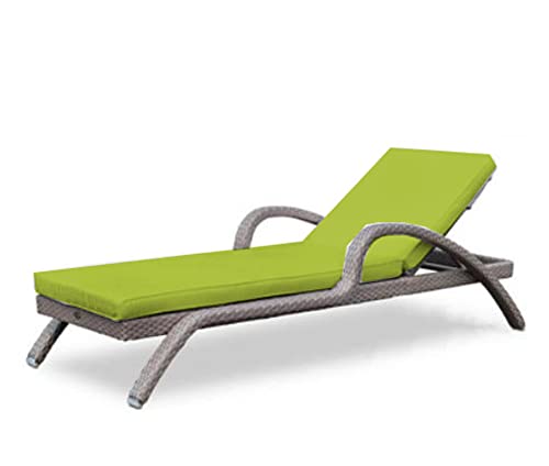 Colchoneta impermeable para tumbona de exterior, para playa, hotel, piscina, antideslizante, suave, para silla tumbada, lavable, muebles, 200 x 70 x 5 cm