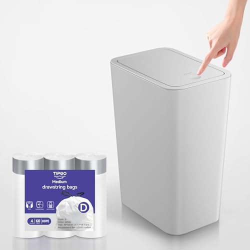 Caneca de basura de 4 galones con bolsa y cordón
