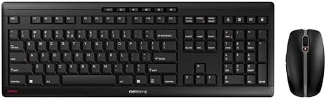 CHERRY Stream Desktop – Wireless Keyboard and Mouse Combo – US Layout – QWERTY Keyboard (Black) CHERRY Stream Desktop – Wireless Keyboard and Mouse Combo – US Layout – QWERTY Keyboard (Black)