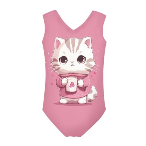 Image of Girls Swimsuit 3-14Y One Piece Swimwear Sleeveless Girls Bathing Suit