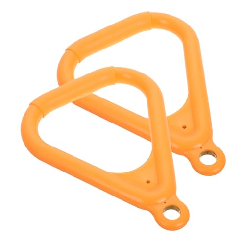 Abaodam 2pcs Anillas de Gimnasia Triángulo Naranja