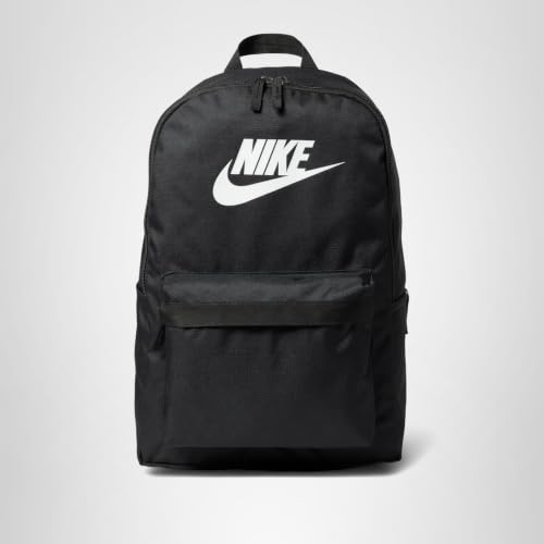 Nike, Heritage, Rucksack, Schwarz/Schwarz/Weiß, 25Lt, Unisex Erwachsener