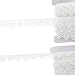 Bright Creations Crochet Lace Ribbon Trim (2 Pack), White