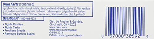 Crest Complete Whitening Plus Scope Minty Fresh Toothpaste, Travel Size, Tsa Approved, 0.85 Ounce (Pack Of 12) #TOP2