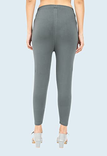 Image of POPOLO Women's Super Soft Ankle Length Cotton Lycra Solid Stretchable Legging
