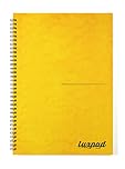 Silvine Luxpad A4 Memory Aid Yellow Paper Notebook - Lined (120 Pages)