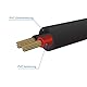 Fahrzeugleitung Anhängerkabel Rund oder Flach Kabel rot/schwarz 2X 0,75 1,0 1,5 mm² 2-adrig 6-24 Volt KFZ Auto (Rundkabel 1,5 mm², 10 Meter)