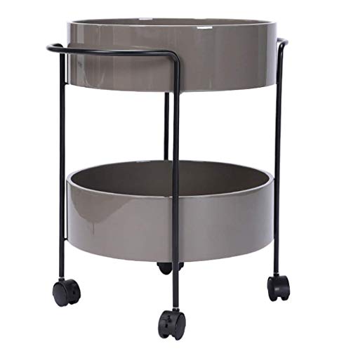 ZXYY Standing Shelves Tea Cart Bedroom Movable Coffee Table for Home S