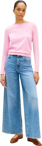Tommy Hilfiger Damen Pullover Strickpullover, Rosa (Rose Petal), XXS – Ansicht 5