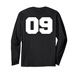 Photo Gallery maglia sportiva numero 09 player #09 9 fan back print varsity maglia a manica Photo Gallery maglia sportiva numero 09 player #09 9 fan back print varsity maglia a manica