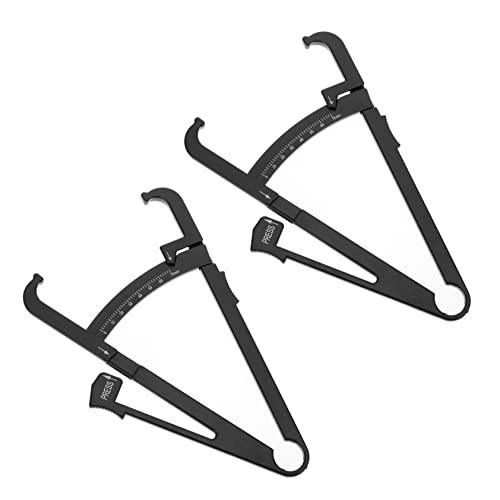 SEWOART 2pcs Skinfold Caliper Ruler Measurement Tool for Accurate Analysis Compact Design for Men and Women Easy Use Skin Thickness Tester for Fitness Monitoring and Goals