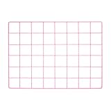 YOKIVE Pannello a griglia in filo di ferro, pannelli decorativi | Portafoto per foto da appendere cornice per casa ufficio (rosa, 40,6 x 30,5 cm)