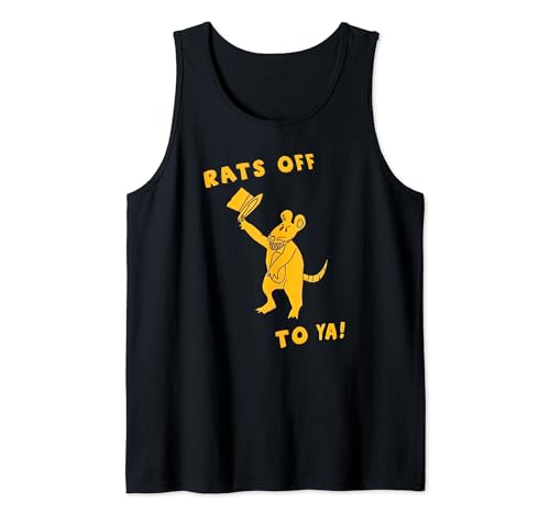 Rats Off To Ya! Funny Mouse Costume Magician Rat Novelty Tee Tank Top