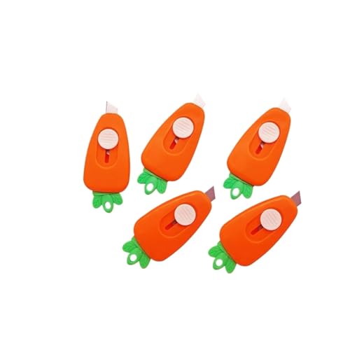 1PCS Mini Paper Cutter Pocket Knife Wrapping Refillable Blade Unbox Tool(5PCS)