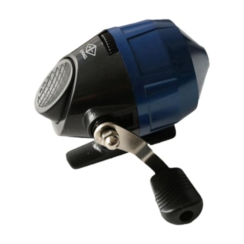 Yunmeryker Fishing Reel with Fishing Line High Casting Wheel for Outdoor Saltwater Reservoirs, Blue Single Handle