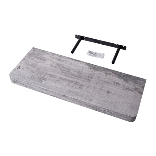 Velano - Bücherregal Wand - Wandregal 60x24 cm - Regal Wand - Schweberegal - Hängeregal - Regalbrett - Vintage Grau - Küchenregal - Bücherregal Kinder - Deko Wohnzimmer - Gewürzregal