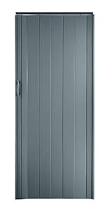 H&S Grau Falttür Doppelwandprofil 202x84 cm