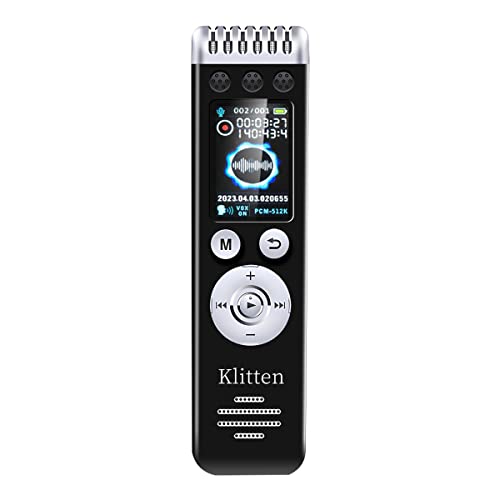 32Gb Digital Voice Recorder For Lectures Meetings，140H Battery Lasting With 1000H Recording Capacity,Voice Activated Recorder,Playback, Loud Speaker, Professional Audio Recorder Voice Recorders #TOP16