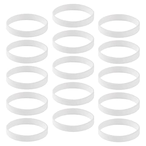 yotijar 15 Stück/Packung Einfache Silikon Armbänder Mode Gummiarmbänder Cover