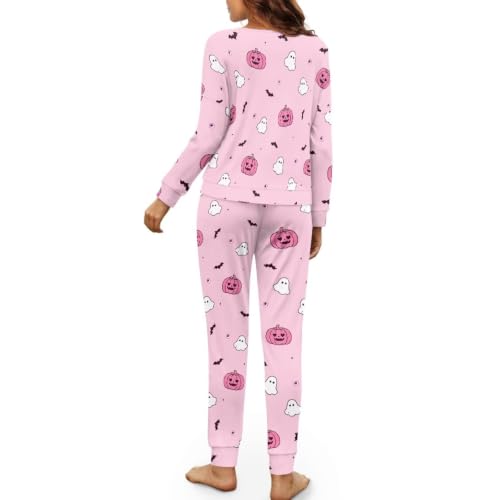 Image of Womens Lounge Set Long Sleeve Soft Pajama Sets
