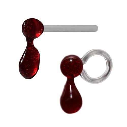 Boucles d'oreilles gothiques design goutte de sang écarlate pour déclaration cosplay - 5