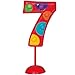Flashing Multicolor Number 7 Cake Topper Decoration