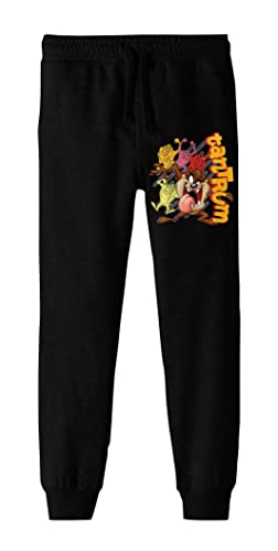 Looney Tunes Taz Tantrum Youth Black Graphic Jogger Pants