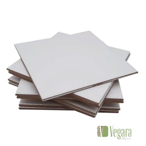 Azulejo Blanco Brillo 15x15, Brillante, Gres, Cerámico, Liso, Elegancia y Durabilidad para tu Baño y Cocina - 1 m² (45 Piezas)