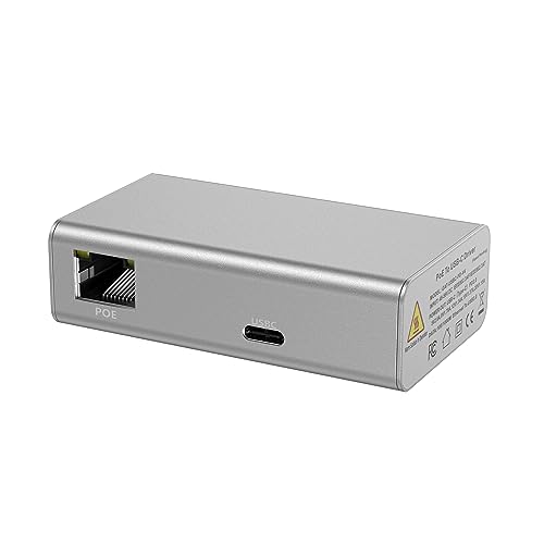 Adaptateur PoE+ USB-C pour installer une tablette murale