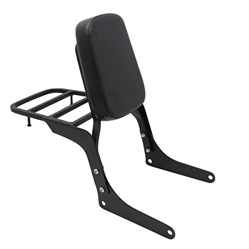 [Ship From USA] Passenger Sissy Bar with Luggage Rack Backrest for Honda Rebel 250 CMX250 CA250 All Year, Black - Image 2
