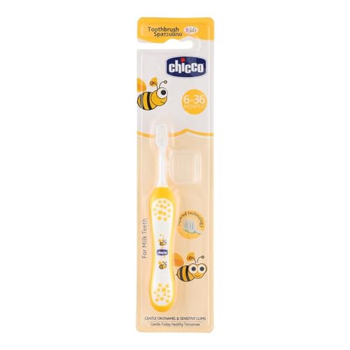 Image of Chicco Baby Toothbrush Yellow 6-36M