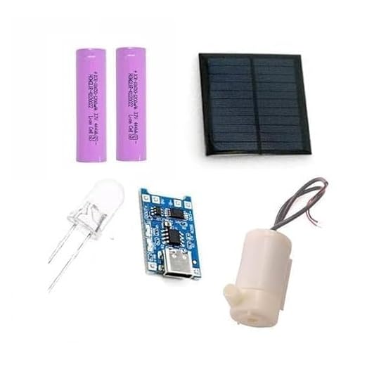 SP Electron Combo of 5v 100ma 0.5w 70 x 70mm Mini epoxy Solar Panel for Making Project and Power Bank + 2 * 1200mah Cell + TP4056 Lithium Charging Module + Dc Water Pump + 20pcs RGB Led (B0CNRDYFQ2) Amazon Price History, Amazon Price Tracker