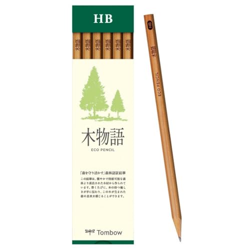 Amazon | トンボ(Tombow) 鉛筆 S木物語 HB 1ダース LA-KSHB | 鉛筆