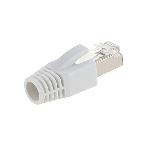 CableCreation RJ45 Modular Plug(10-Pack), Cat 7 connectors(Two-Piece Suit) with