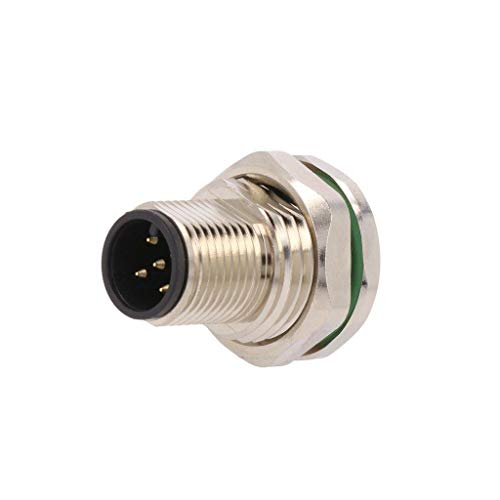 Socle M12 5 broches mâle étanche IP67 pour communication industrielle CANopen