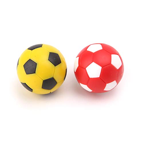 TIANQUXNGI 2 Pack Miniature Foosball Balls Replacements Table Soccer Balls 36mm Soccer Foosalls Regular Size Foosball Set of 2