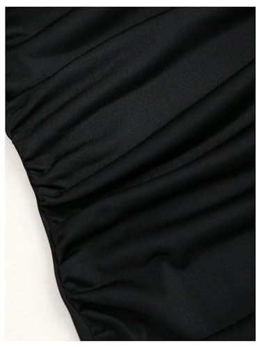 GORGLITTER Women's Cowl Halter Tie Neck Backless Fishtail Maxi Dress Formal Cocktail Long Dresses 2025 Elegant Classy3