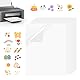 Selbstklebende Folien Bedrucken,20 Stück A4 Klebefolien Druckerpapier,Stickerpapier Papier Zum Bedrucke,Vinylfolie Inkjet Aufkleber Sticker,Aufkleber Selbstklebend für Tintenstrahldrucker Laserdrucker