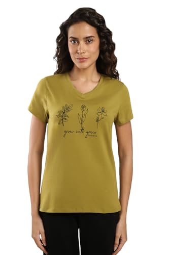 Image of Van Heusen Women's Cotton Relaxed Fit T-Shirt