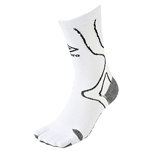 靴下 サッカー タビソックス ストッキング 足袋 グリップ性 フィット感 メンズ ホワイト 25-27