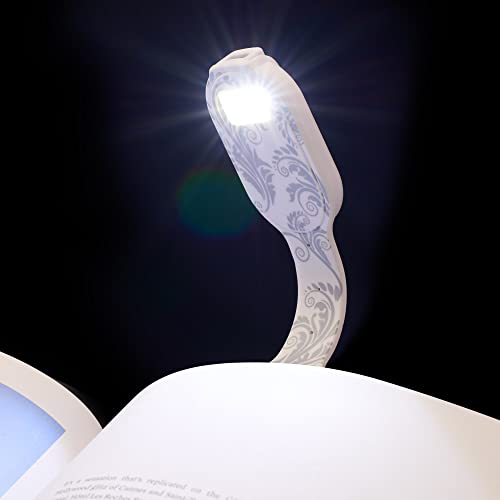 Flexilight Reachargeable Reading Light, White Flowers, Rechargeable - Image 3