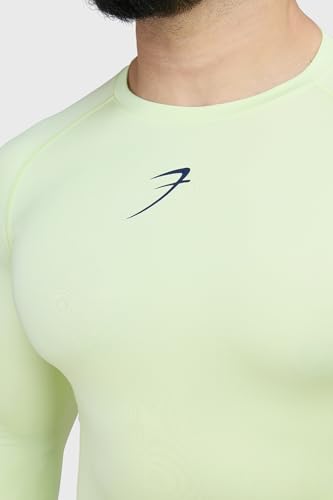 Image of FUAARK Men's Full Sleeve Compression T-Shirt - Athletic Base Layer for Fitness, Cycling, Training, Workout, Tactical Sports Wear