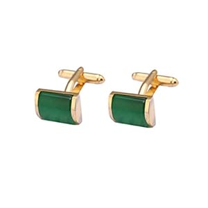 HEALLILY 2 stuks manchetknopen voor mannen groen opaalhemd klinknagels manchetknopen voor mannen bruiloft winkel elegante geschenken